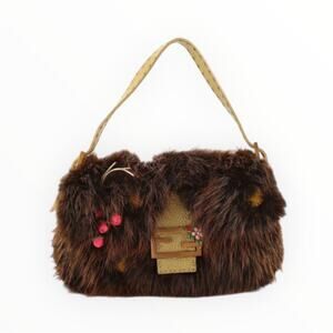 Fendi Mink Fur Flora Sellreia Baguette